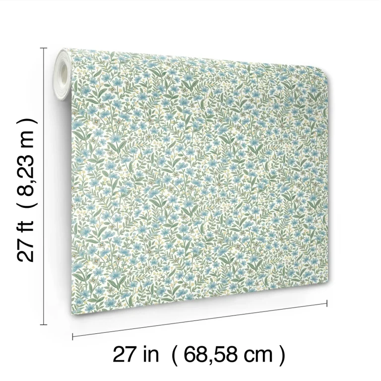 Rifle Paper Co. Sylvie Wallpaper - Blue — Ảnh 4