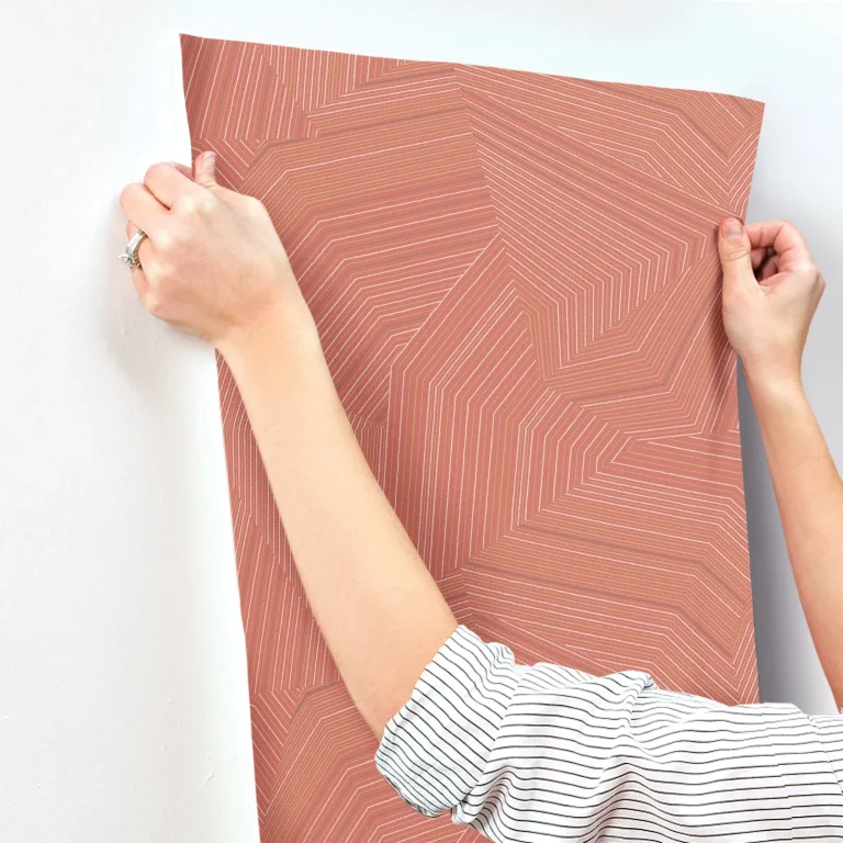 Dotted Maze Wallpaper - Desert Red — Ảnh 6