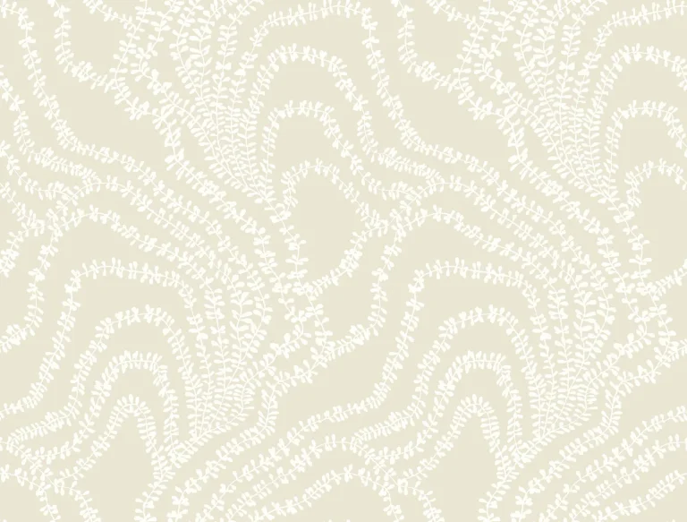 Ronald Redding String of Pearls Vine Wallpaper - Beige — Image 4