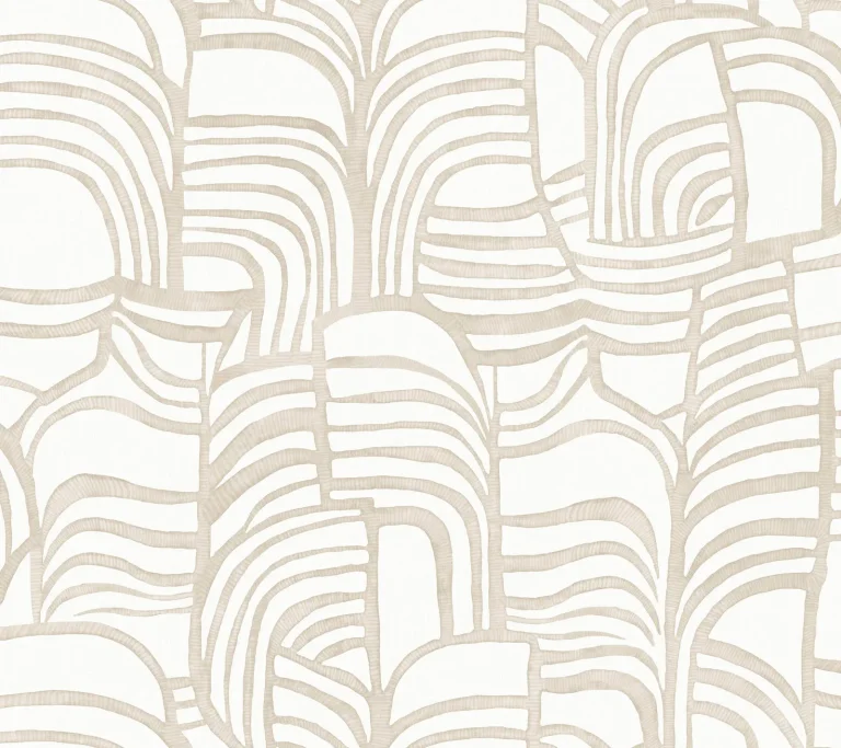 Nikki Chu Featherwork Peel and Stick Wallpaper - Linen — Ảnh 2