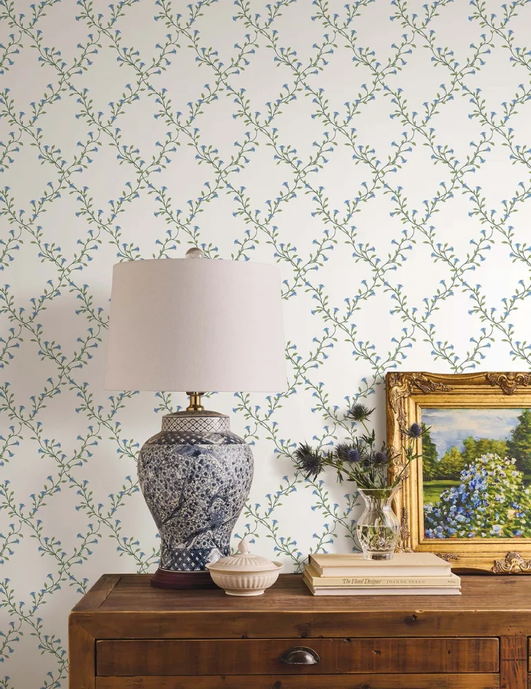 Rifle Paper Co. Bellflower Wallpaper - White — Ảnh 5