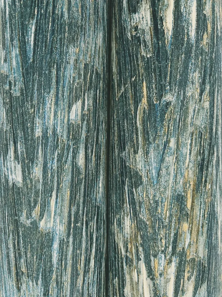 Gilded Plume Wallpaper - Teal — Ảnh 3