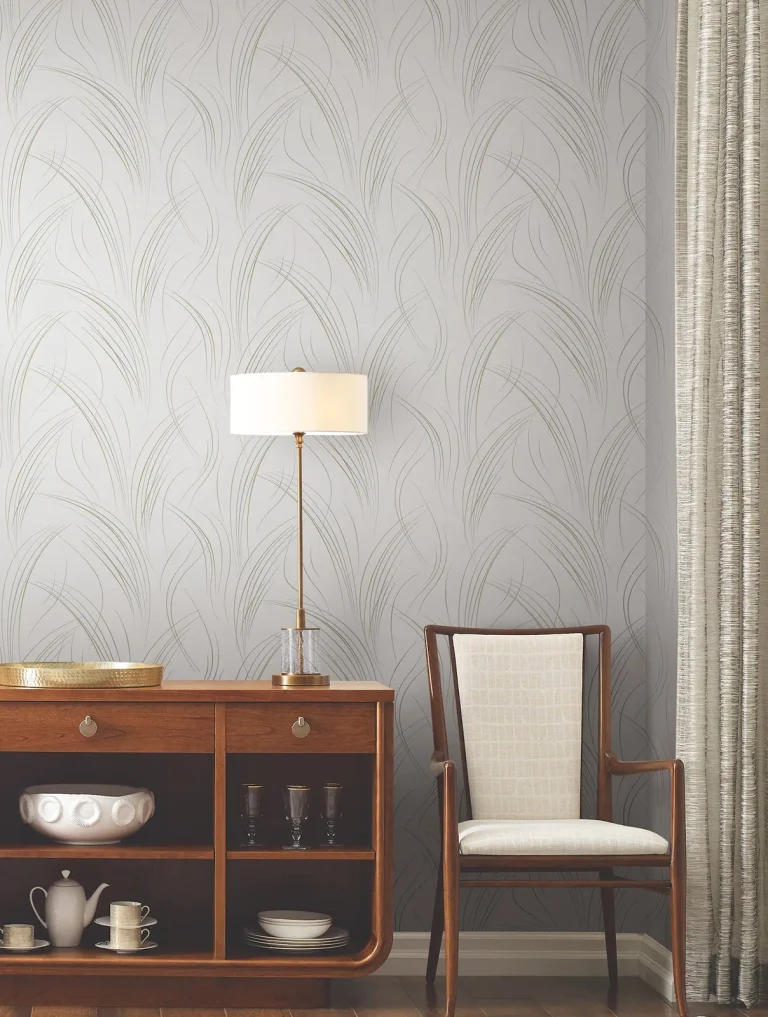 Candice Olson Graceful Wisp Wallpaper - White — Ảnh 6