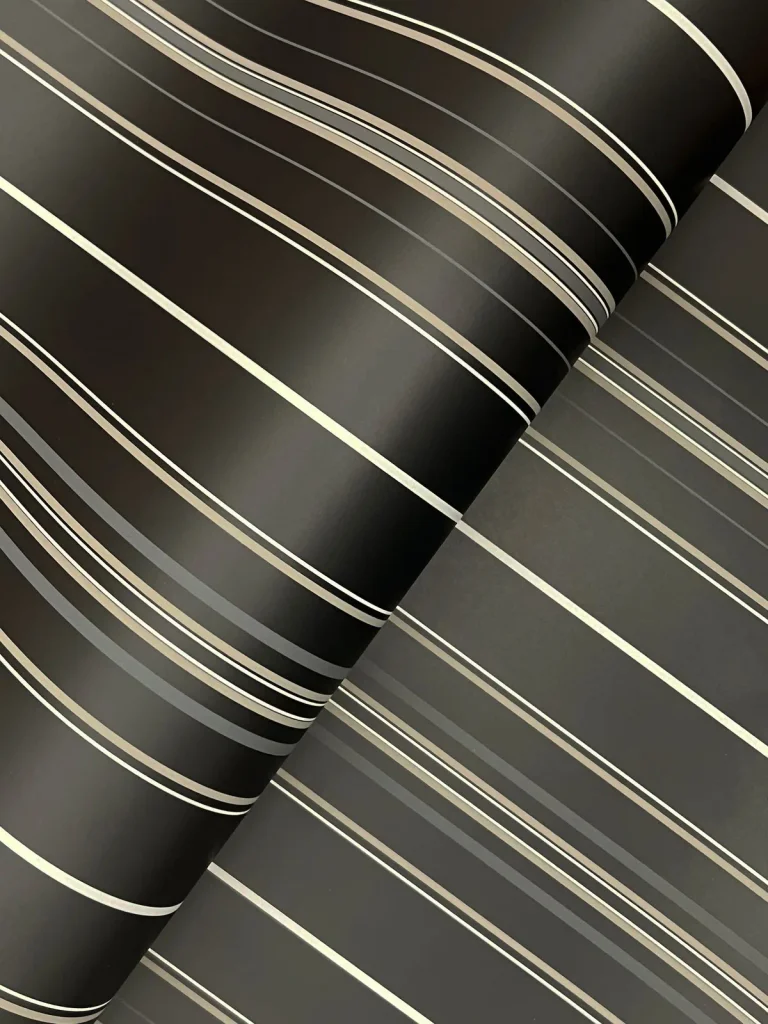 Chesapeake Lascelle Modern Pinstripe Wallpaper - Black — Ảnh 6