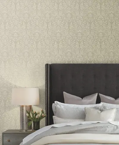 Candice Olson Paradise Wallpaper - Taupe/Copper