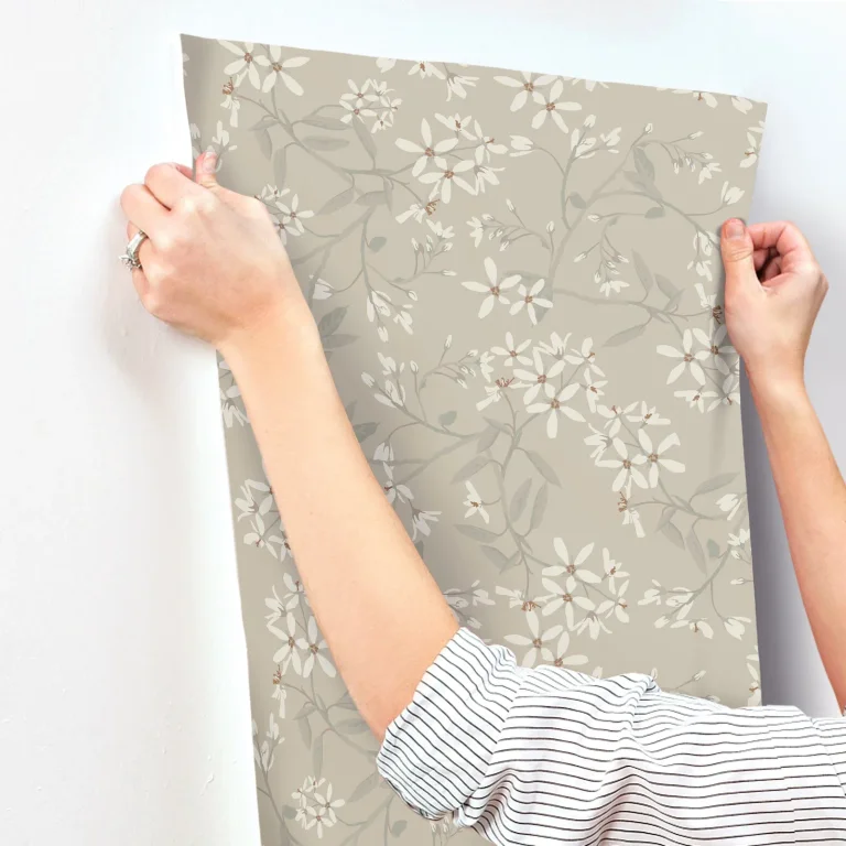 Paradis Bouquet Toss Wallpaper - Grey — Image 2