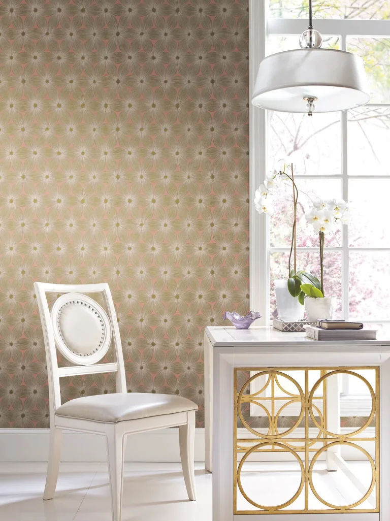 Candice Olson Everlasting Wallpaper - Soft Coral/Gold — Ảnh 3