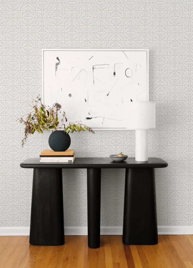 Hesper Geometric Wallpaper - Grey — Ảnh 4