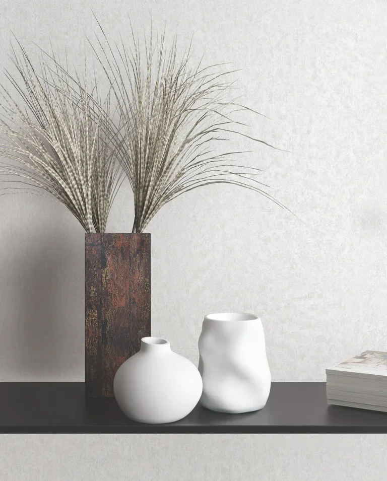 Jemma Distressed Wallpaper - White — Ảnh 5