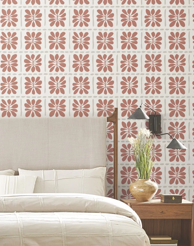 Mimosa Fleur Wallpaper - Terracotta — Image 6