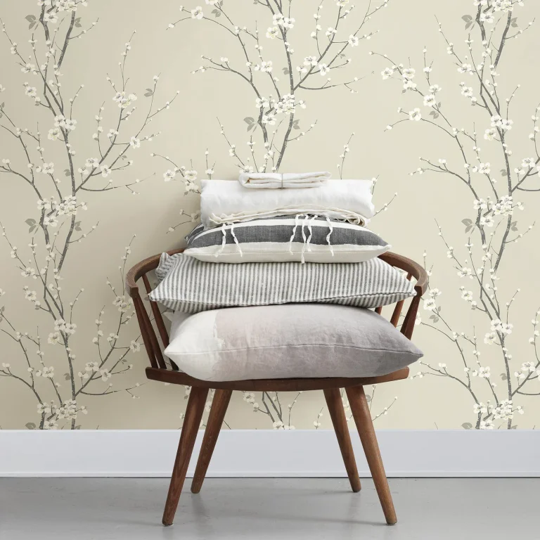 Monterey Floral Branch Wallpaper - Ivory — Image 3
