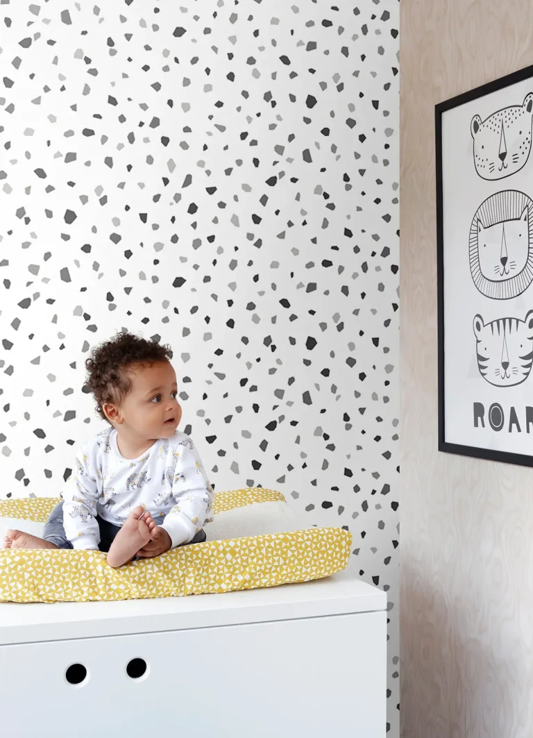 Chesapeake Ona Terrazzo Wallpaper - Charcoal — Ảnh 4