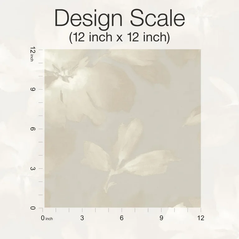 Candice Olson Midnight Blooms Peel and Stick Wallpaper - Neutral — Ảnh 6