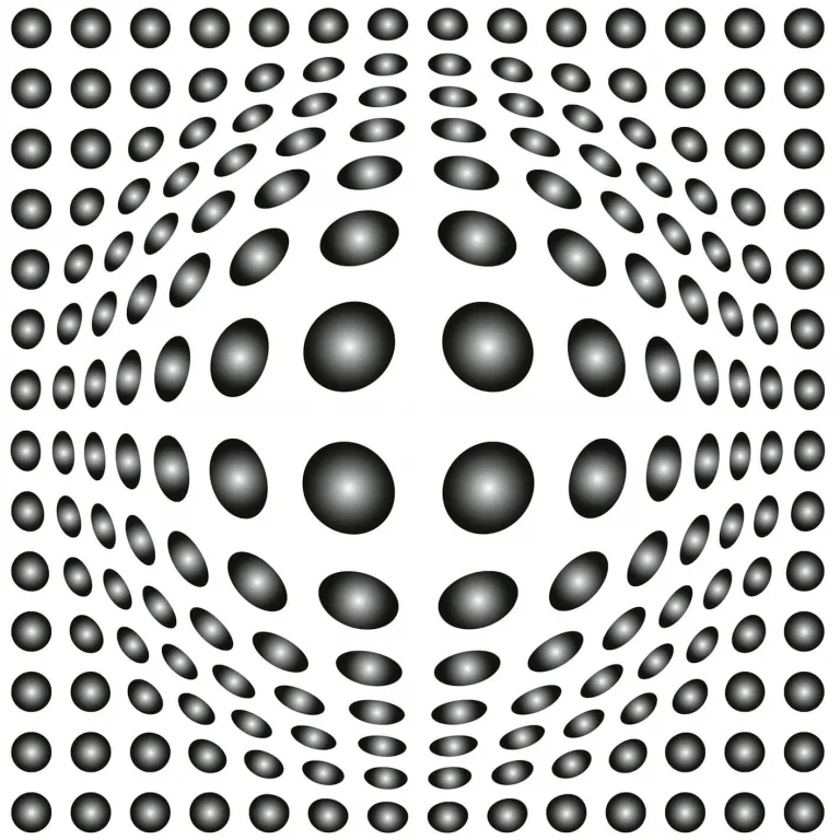 Dots Black And White - Wall Mural 5006 - 4 Panel - 192cm x 260cm — Ảnh 4