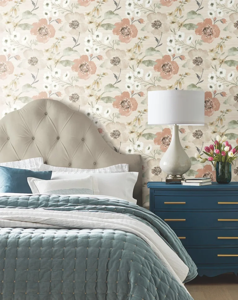 Evelyn Floral Wallpaper - Apricot — Ảnh 5