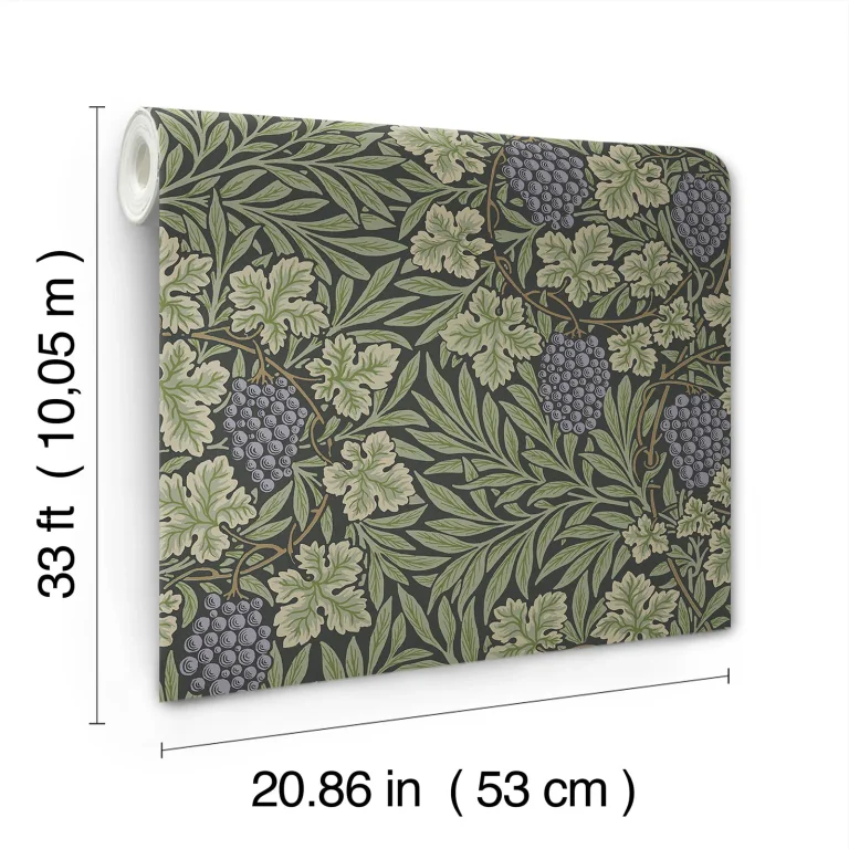 Vine Woodland Fruits Wallpaper - Green — Ảnh 4
