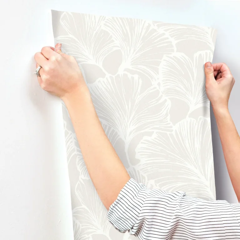 Kyoto Ginkgo Leaf Wallpaper - Dove — Ảnh 2