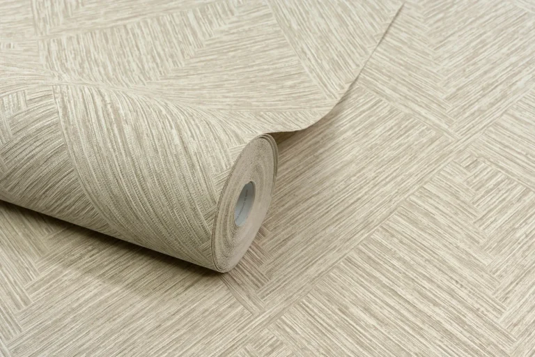 Chesapeake Hollis Textured Diamond Wallpaper - Taupe — Ảnh 2