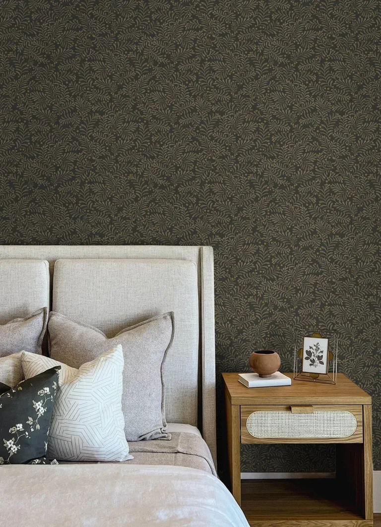 Chesapeake Chrysantha Berry Branches Wallpaper - Black — Ảnh 3