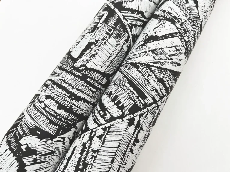 Palm Cove Toile Wallpaper - White/Black — Ảnh 4