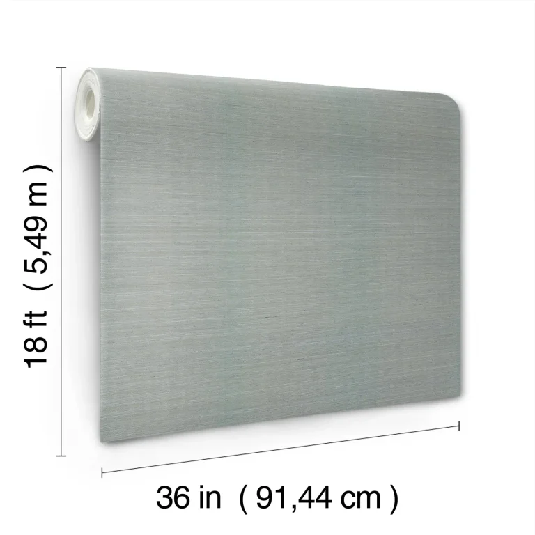 Natural Grasscloth Peel and Stick Wallpaper - Slate — Ảnh 3