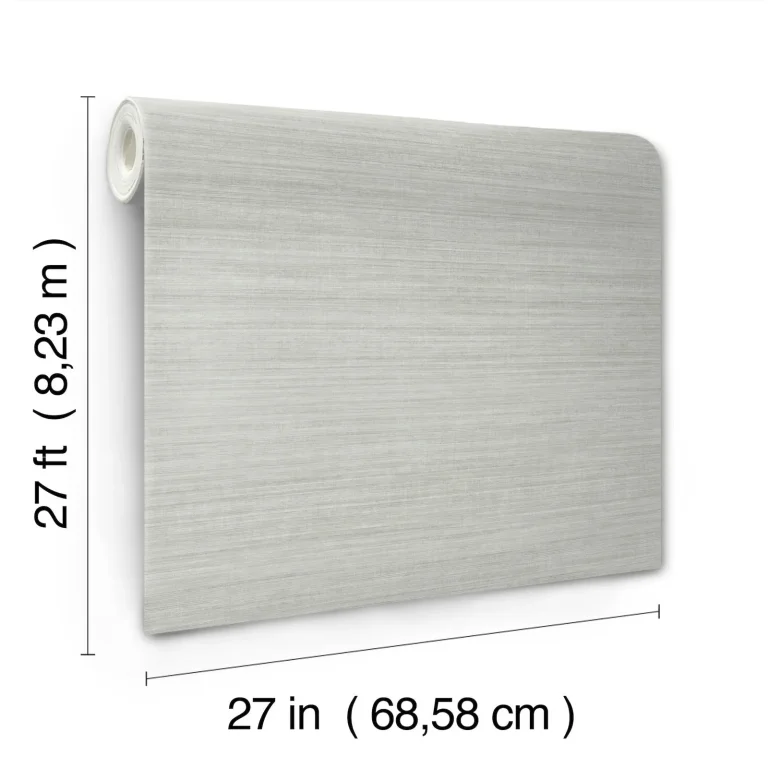 Silk Essence Faux Fabric Wallpaper - Light Green — Ảnh 3