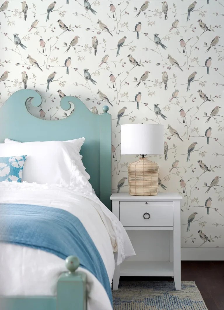 Chesapeake Birdsong Trail Wallpaper - Mauve — Image 2