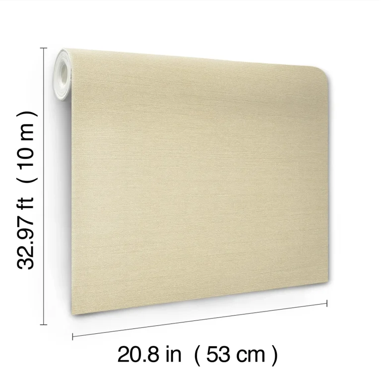 Shimmering Linen Wallpaper - Cream — Ảnh 5