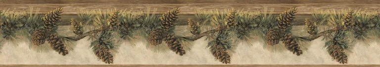 Chesapeake Pine Hill Branches Wallpaper Border - Pine — Ảnh 2