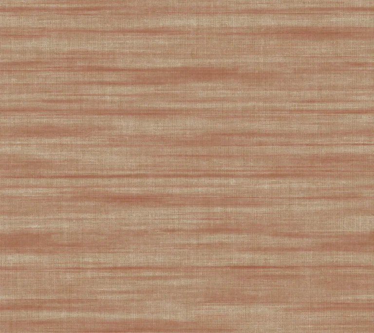 Ronald Redding Brushed Linen Wallpaper - Brick — Ảnh 3