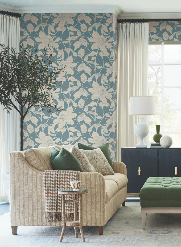 Solange Botanical Wallpaper - Teal — Ảnh 5