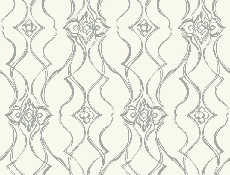Candice Olson Pirouette Wallpaper - White & Silver — Ảnh 4