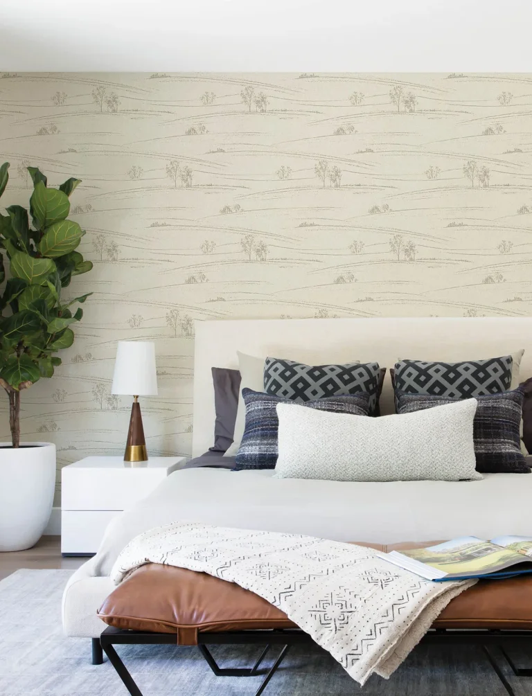Chesapeake Isaac Rolling Hills Wallpaper - Taupe — Ảnh 2