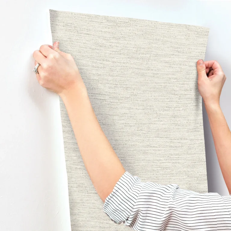 Chesapeake Wool Texture Wallpaper - Light Grey — Ảnh 2