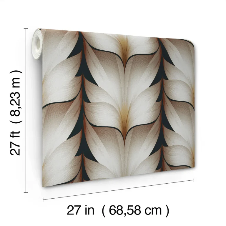 Candice Olson Lotus Light Stripe Wallpaper - Black — Ảnh 4