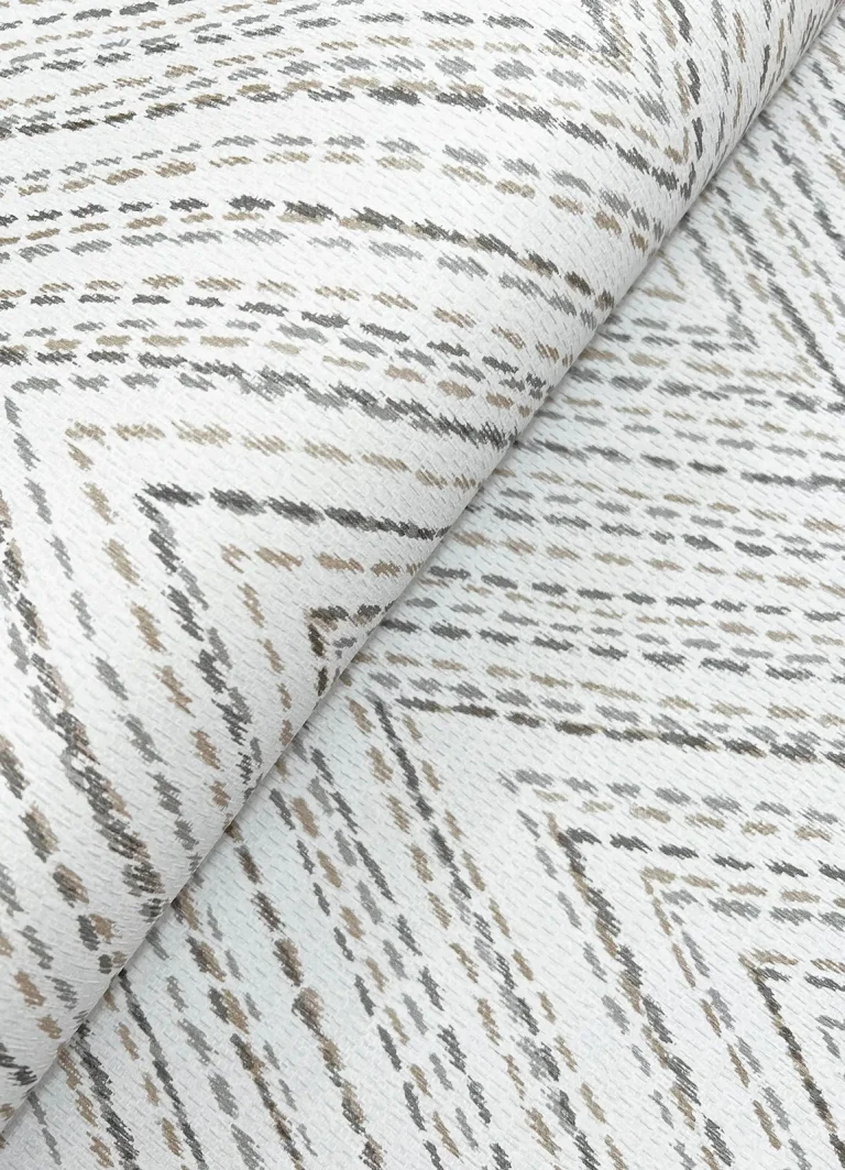 Lainey Stitched Chevron Wallpaper - Neutral — Ảnh 2