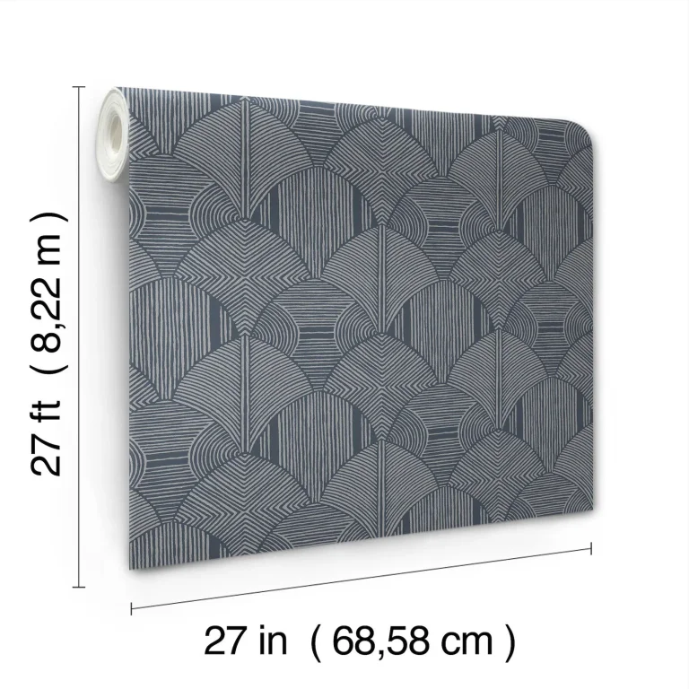 Meyberg Geometric Wallpaper - Blue — Image 6