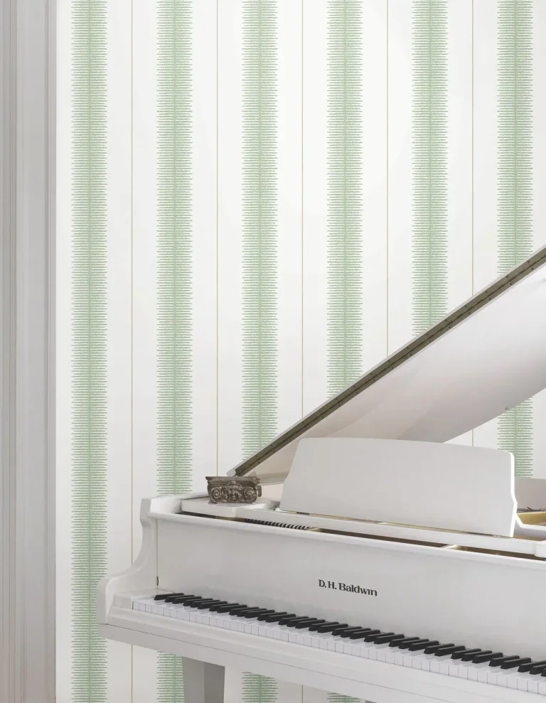 Ronald Redding Tandem Stripe Wallpaper - Green — Ảnh 3