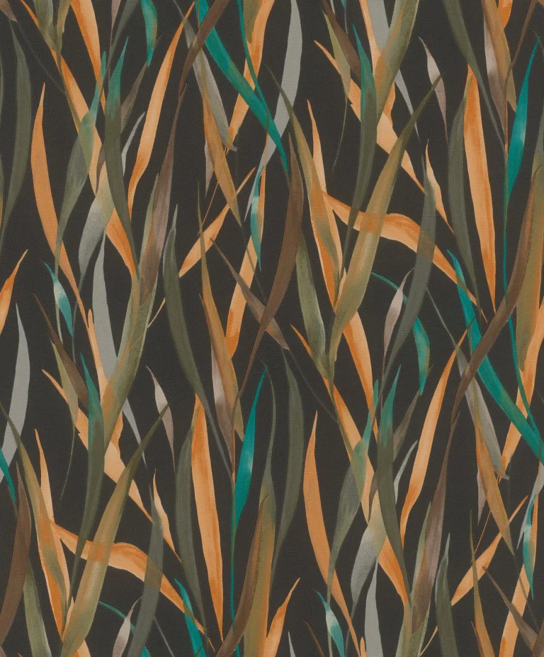 Willoughby Fronds Wallpaper - Black — Ảnh 3