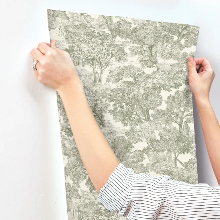 Chesapeake Spinney Toile Wallpaper - Green — Ảnh 4