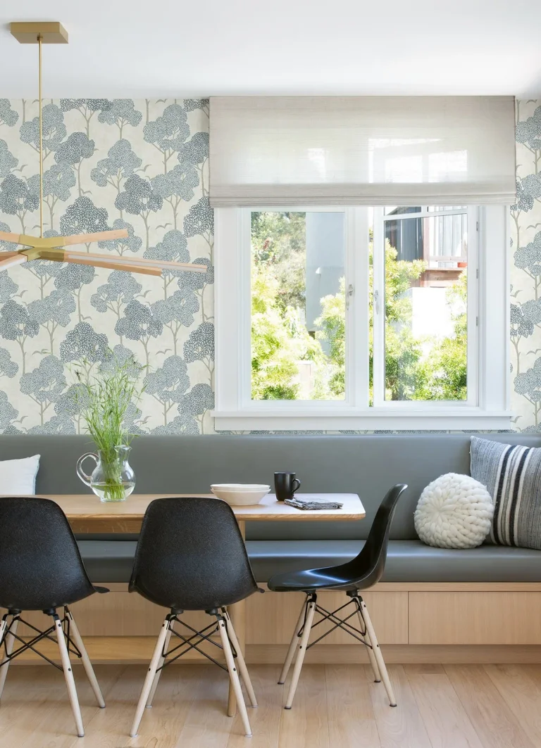 Lykke Textured Tree Wallpaper - Blue — Ảnh 2