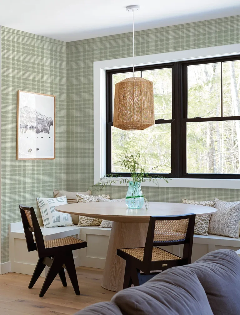Chesapeake Perry Plaid Wallpaper - Green — Ảnh 2