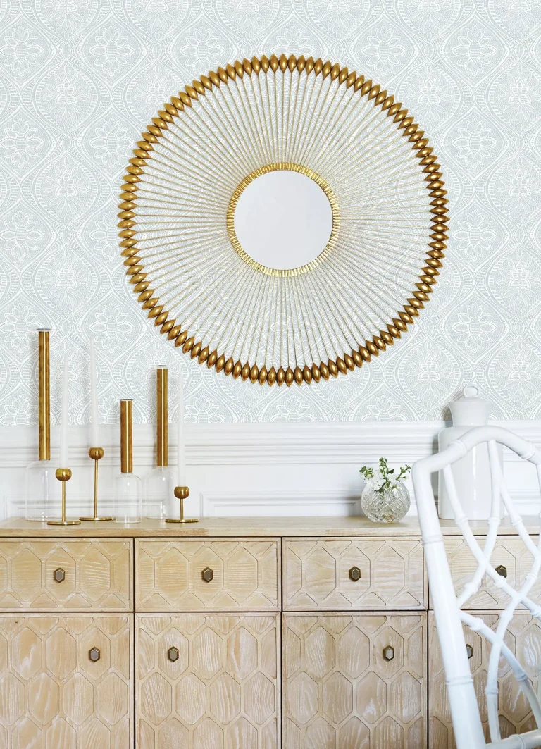 Scout Floral Ogee Wallpaper - Light Blue — Ảnh 2