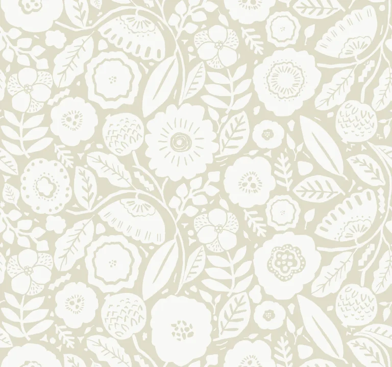 Camille Blossom Wallpaper - Linen — Ảnh 5