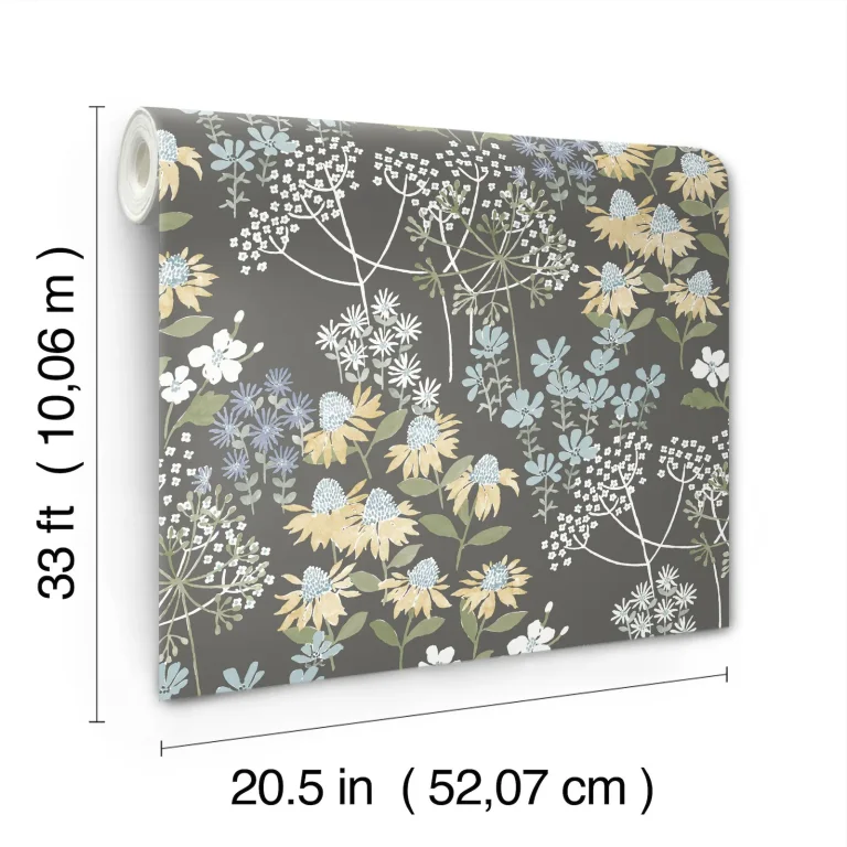 Cultivate Springtime Blooms Wallpaper - Grey — Image 6