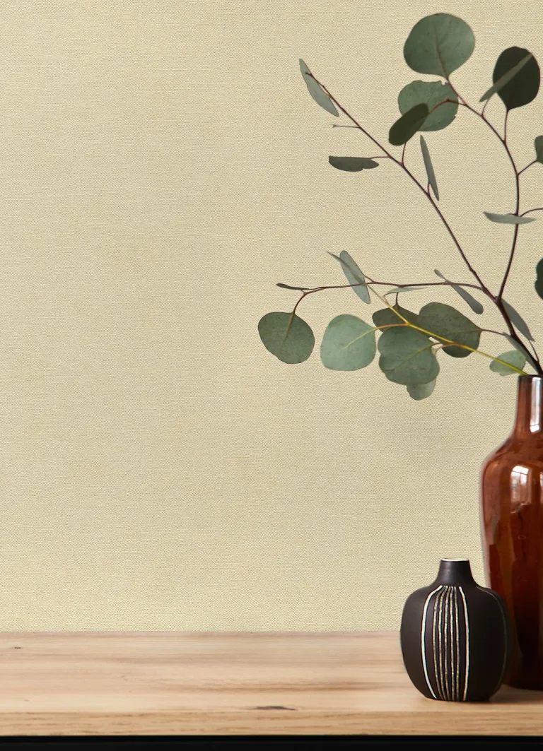 Cullen Faux Linen Wallpaper - Khaki — Ảnh 2