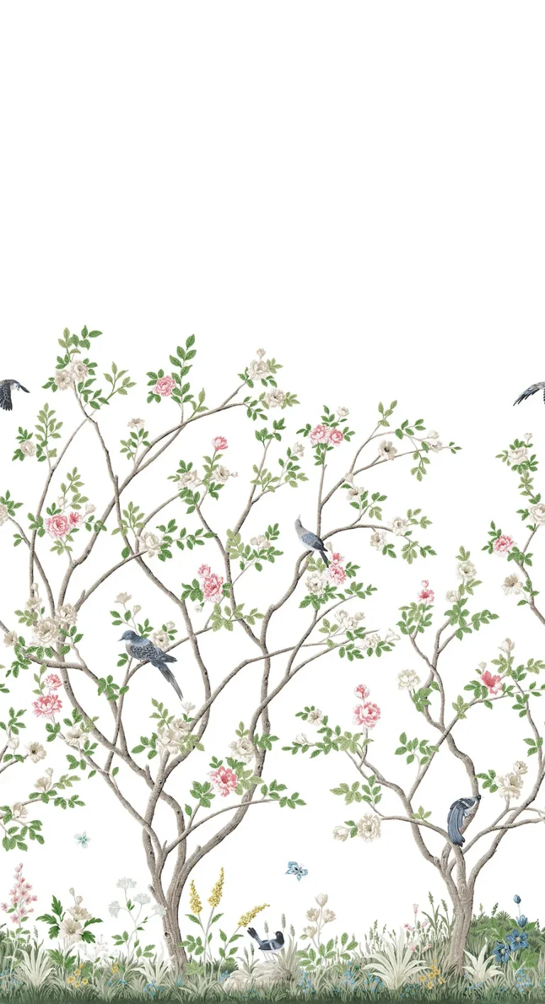 Ronald Redding Lingering Garden Wall Mural - White — Image 2