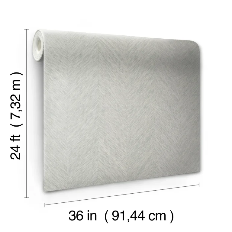 Chevron Wallpaper - Grey — Image 4