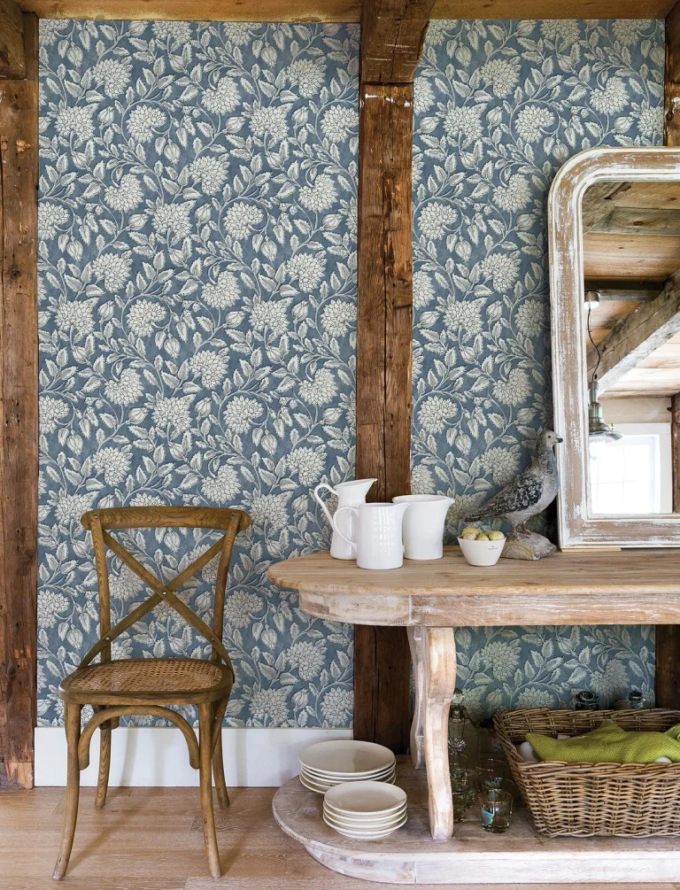 Chesapeake Vadouvan Jacobean Trail Wallpaper - Navy — Ảnh 4