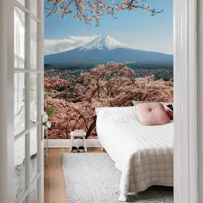 Mount Fuji in Japan - Wall Mural 5492 - Round - 144cm diameter